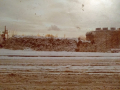 Τα τείχη του Κάστρου χιονισμένα - Δεκαετία 1980. Φωτογραφία Πηνελόπης Μαυρίδου - Αναρτήθηκε στην ομάδα διαδικτύου Παλαιές Φωτογραφίες Χίου
