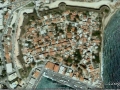 Το Κάστρο της Χίου όπως απεικονίζεται από το Google Earth