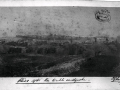 Πανοραμική άποψη της Χίου μετά τον μεγάλο σεισμό του 1881. Στο βάθος διακρίνεται το Κάστρο. Φωτογράφος G. Krikorian